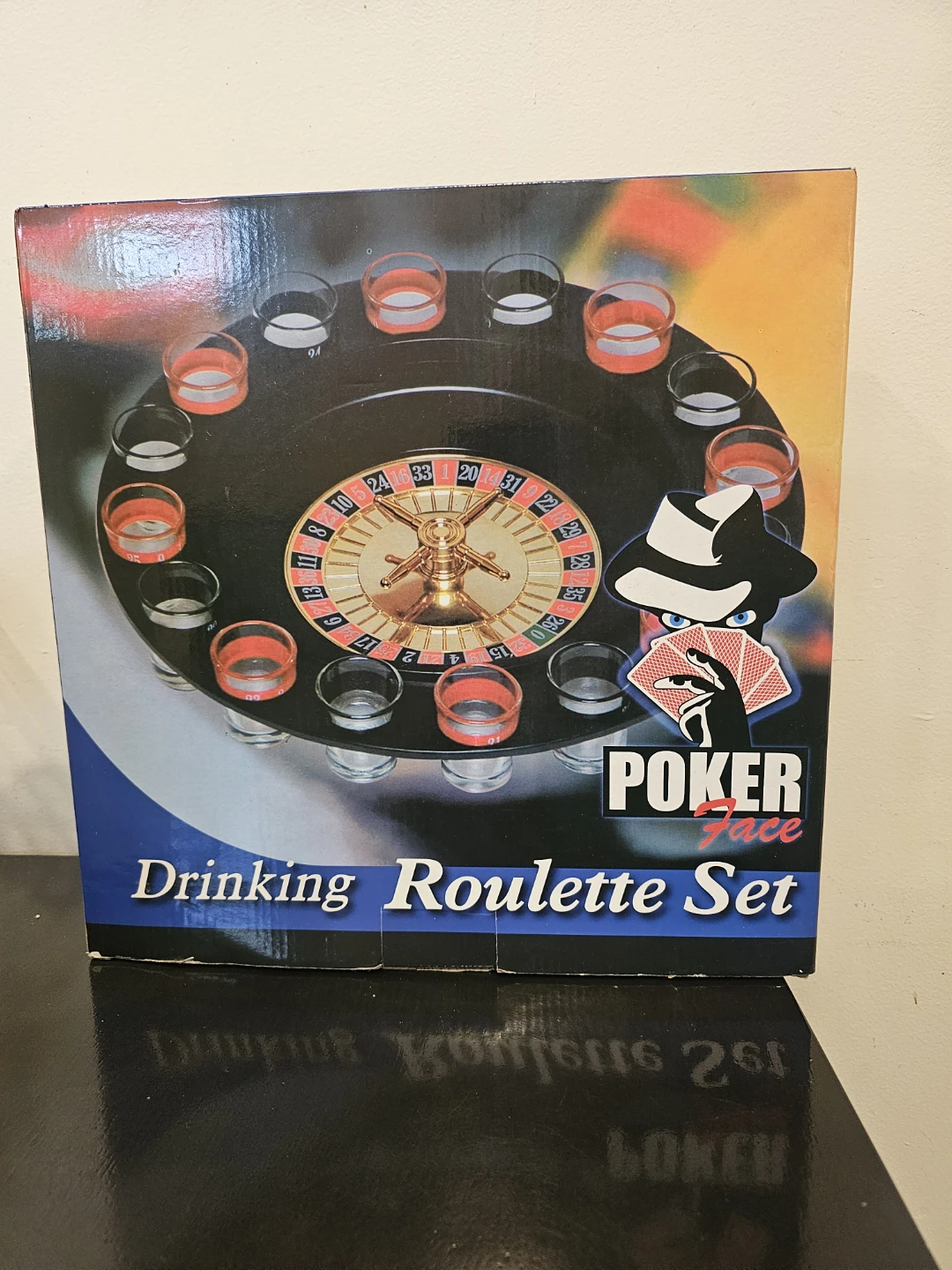 Poker Face Drinking Roulette Set