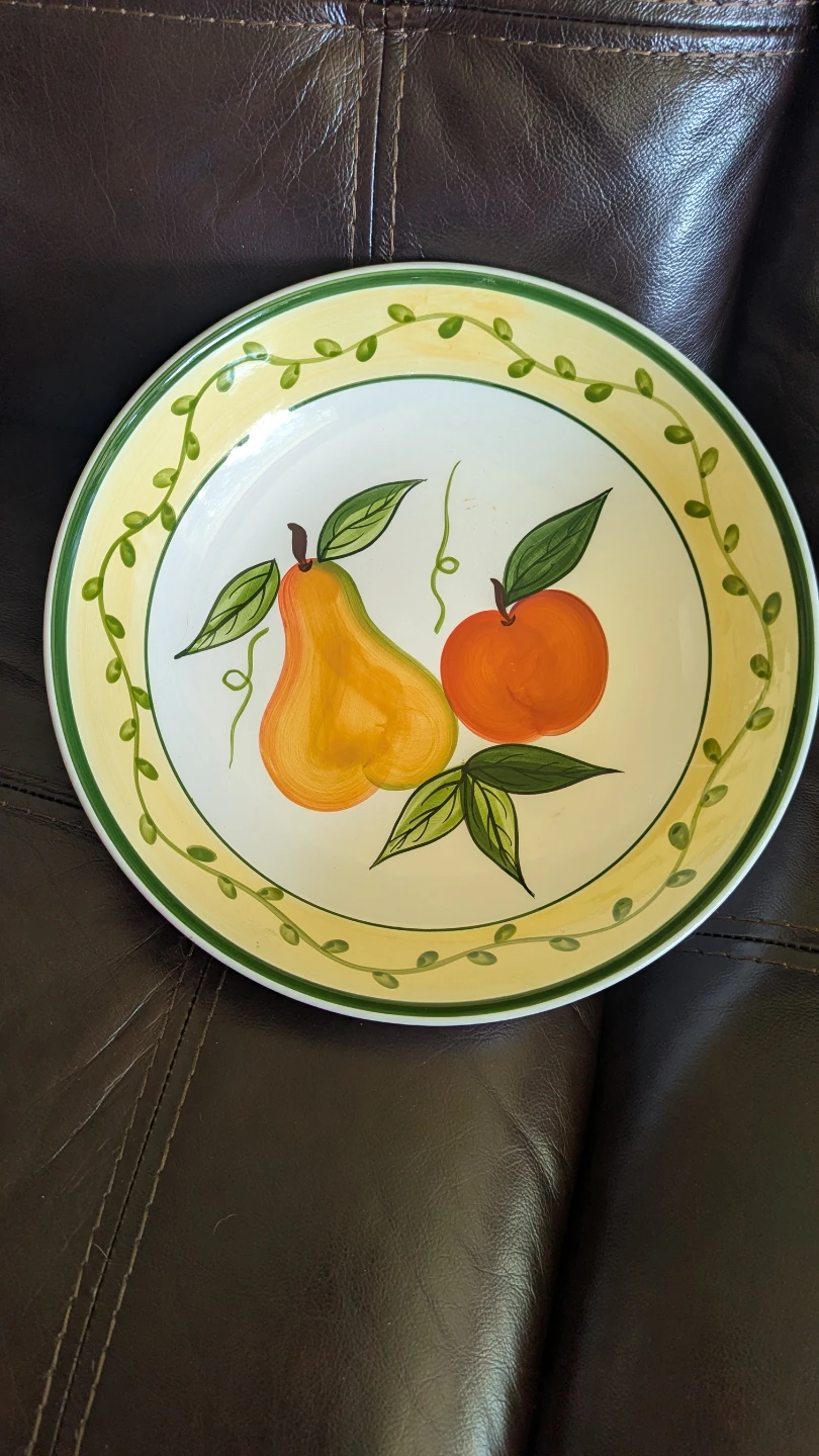 Stoneage Handpaint Peramela by Carleen Gaby Plate