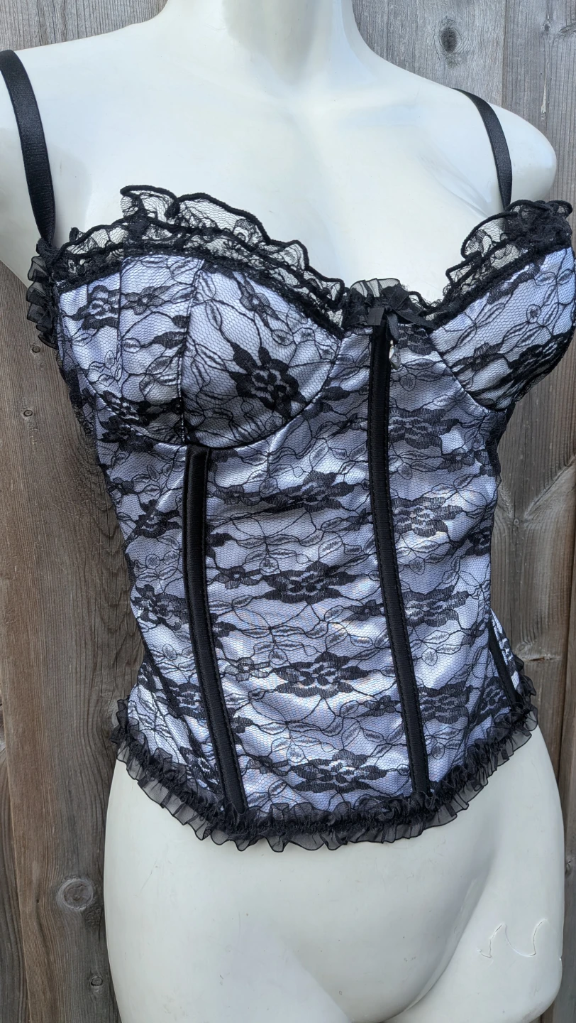 Black & white Lace Corset sz Medium from Coquette - photo 2