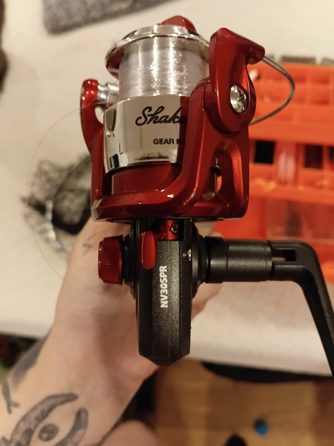 Shakespeare Fishing Reel with Tackle Box and Net