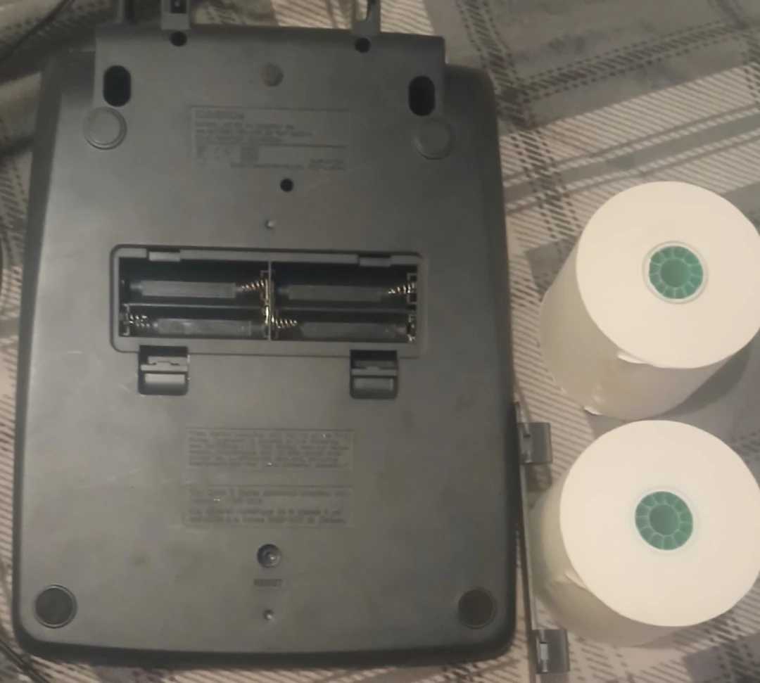 Casio HR-150TM Calculator with Paper Rolls