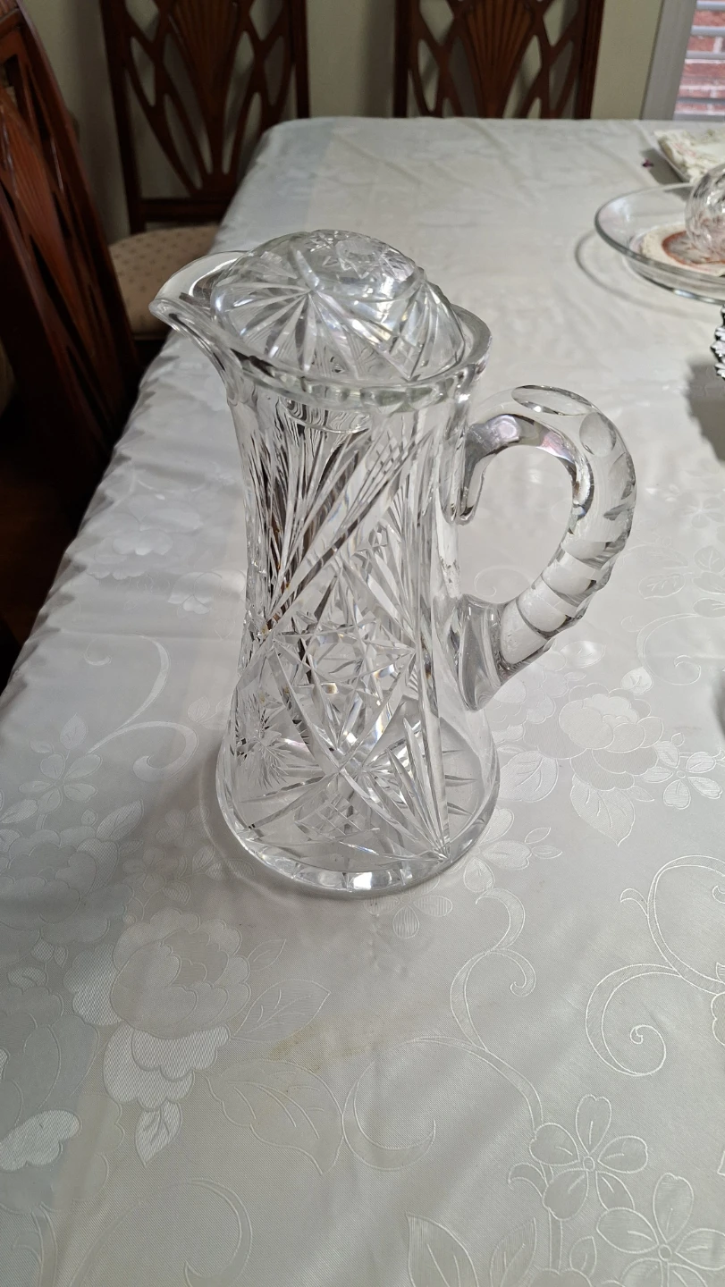 Crystal Pitcher with Lid