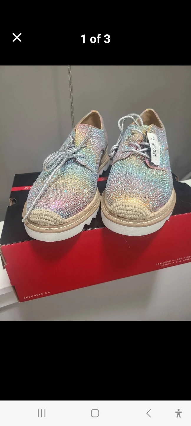 Skechers Rainbow Rhinestone Platform Shoes - photo 2