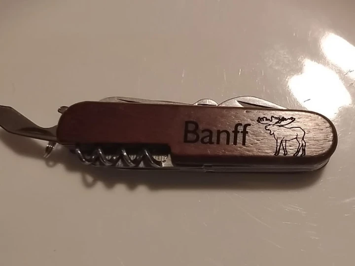 Banff Pocket Knife with Moose Engraving