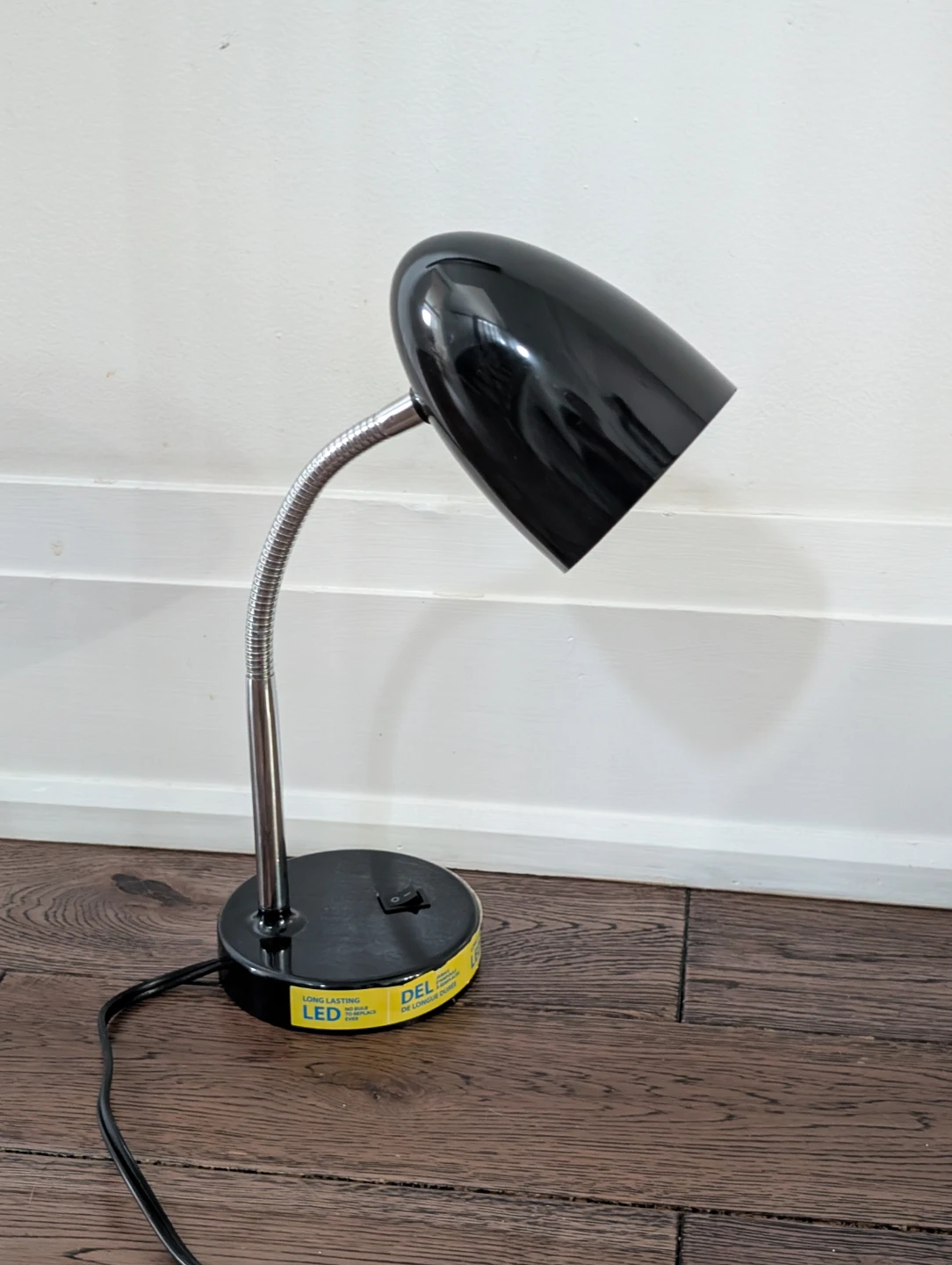 LED Modern Minimalistic Desk Lamp, Black Plastic - photo 4