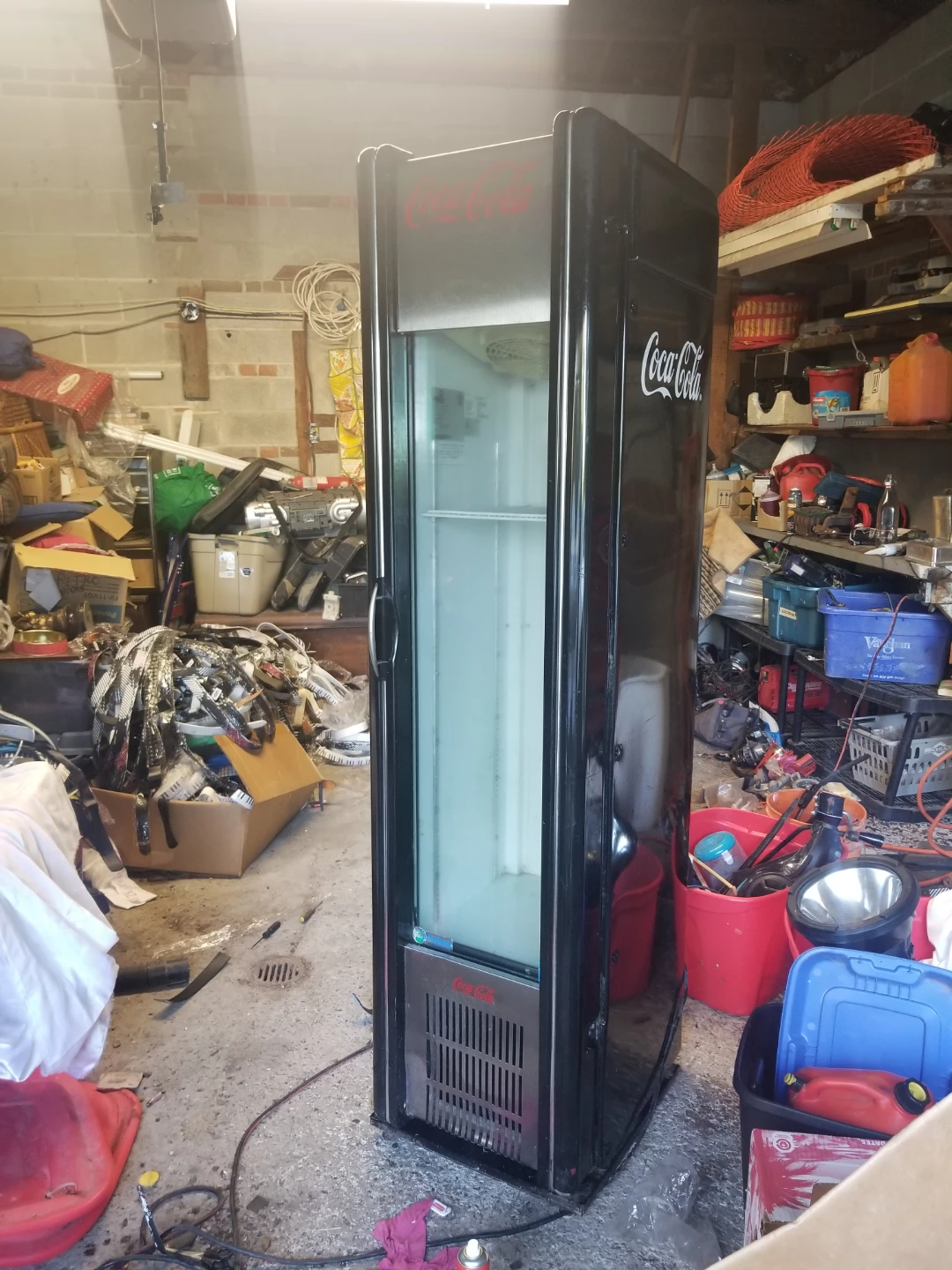Retro Coca Cola Slim Freezer