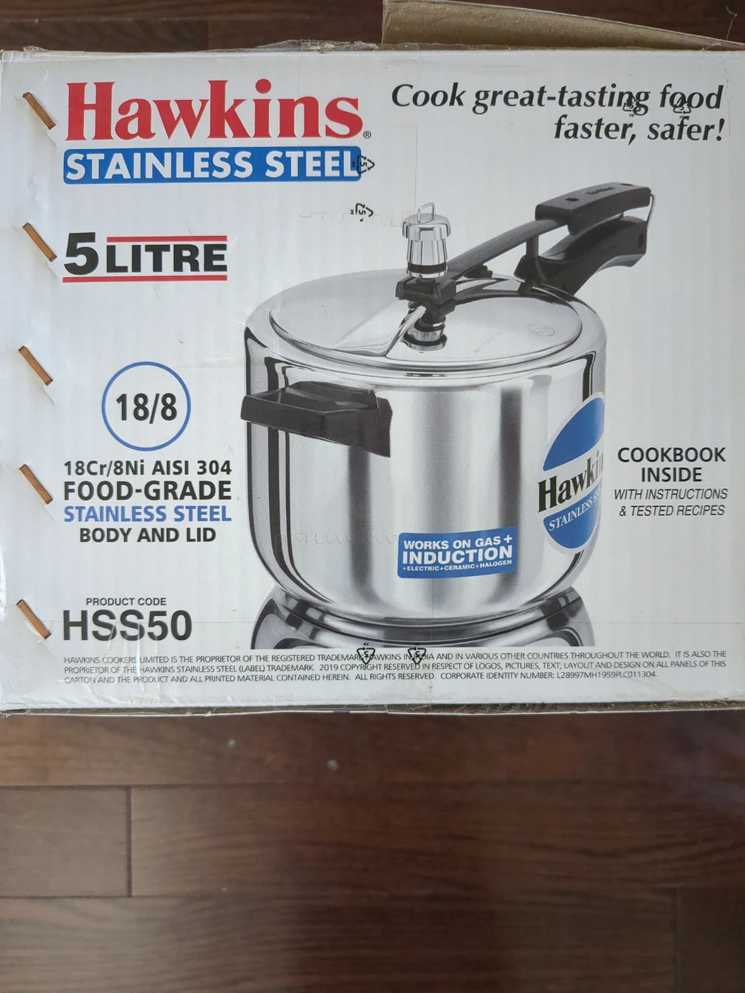Hawkins Stainless Steel Pressure Cooker - photo 2