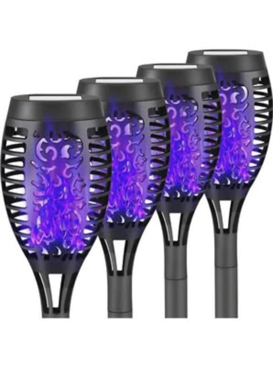 New Solar Flame Lights  purple or green. $6 each - photo 3