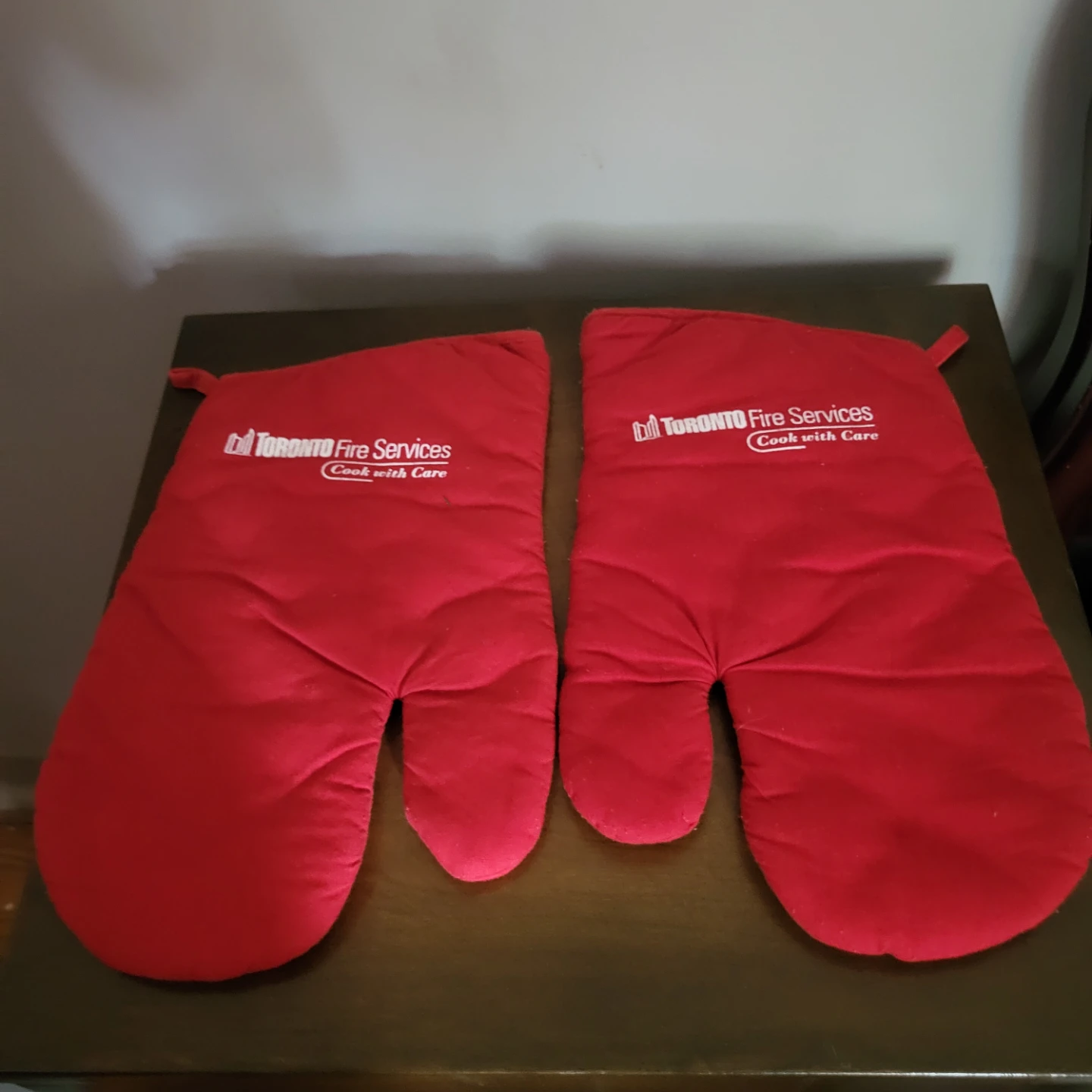 Toronto Fire Services Oven Mitts - Red