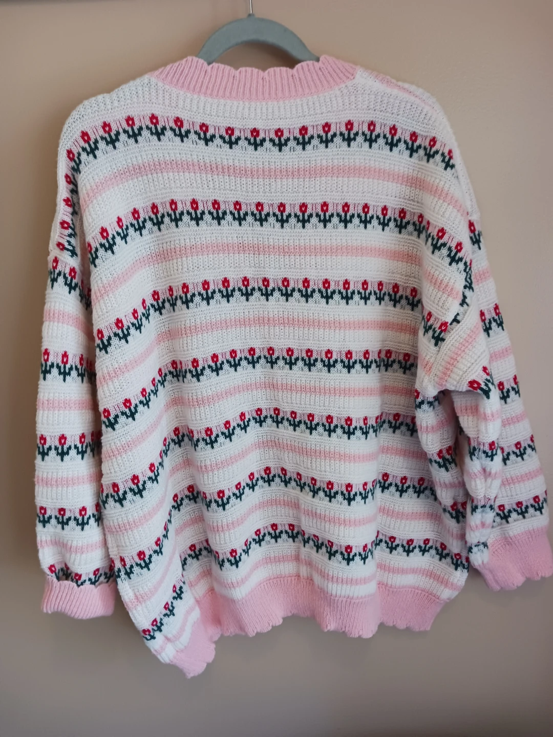 NEVER WORN Women's Floral Striped Cardigan - photo 2