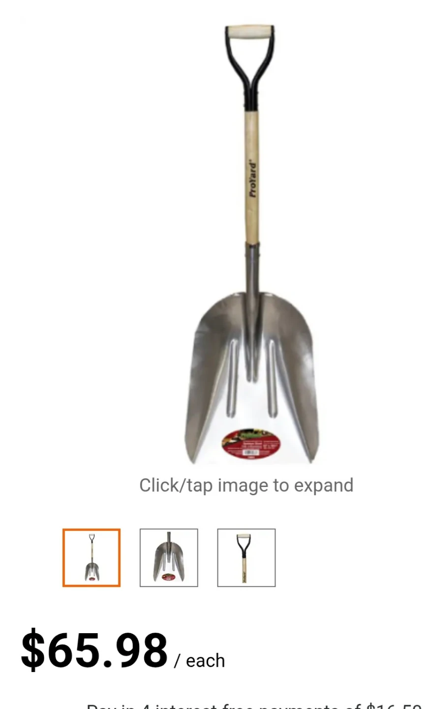 Aluminum Shovel Wooden Handle - photo 3