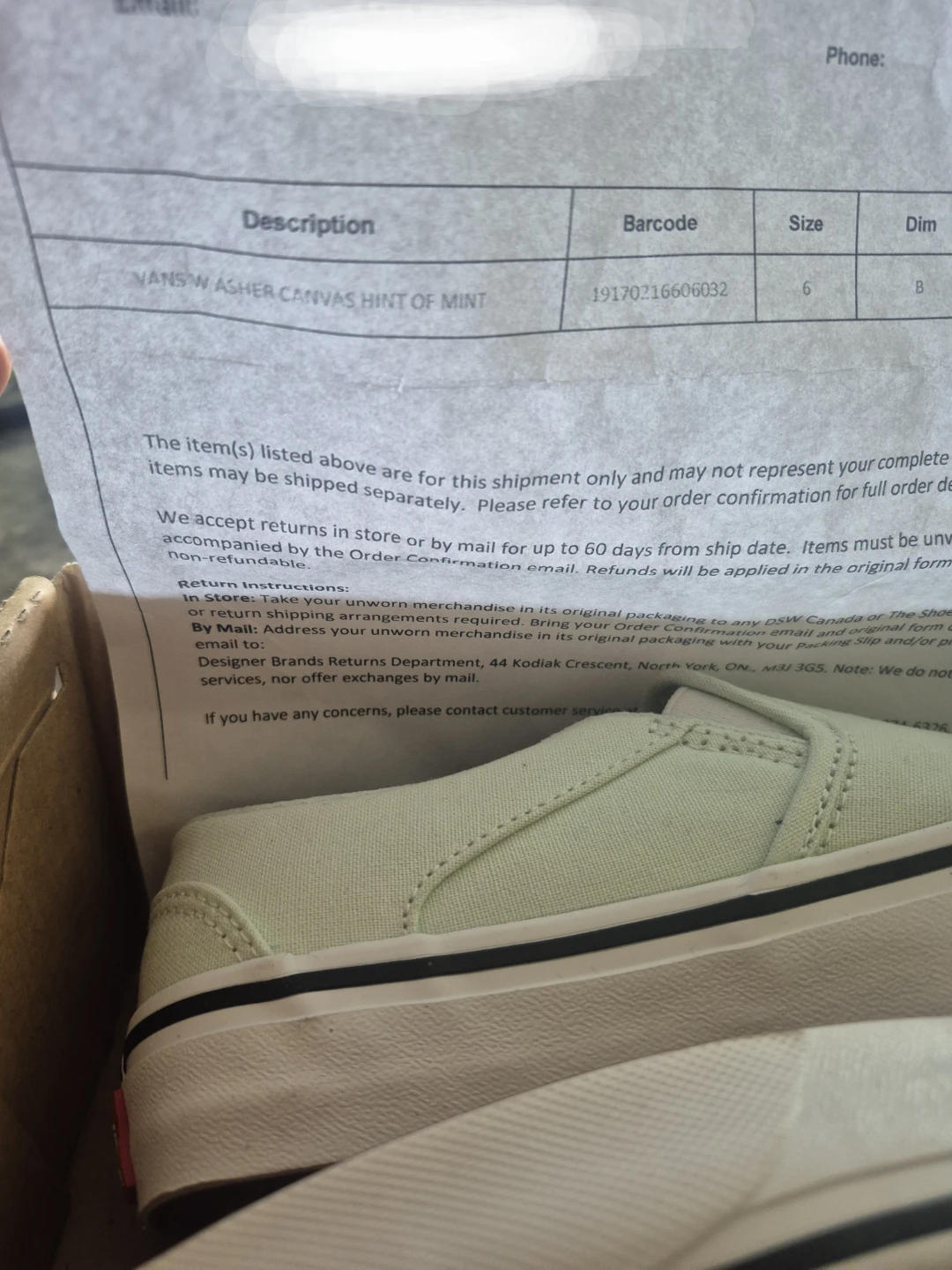 Vans Slip-Ons - Mint Green, Size 6 in Women's