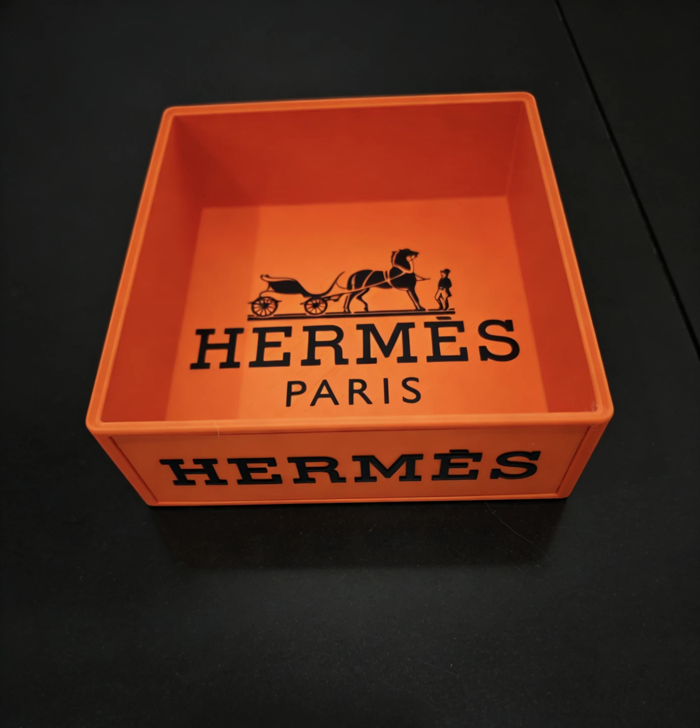 Hermès Paris inspired Orange Storage Box with Lid - photo 2