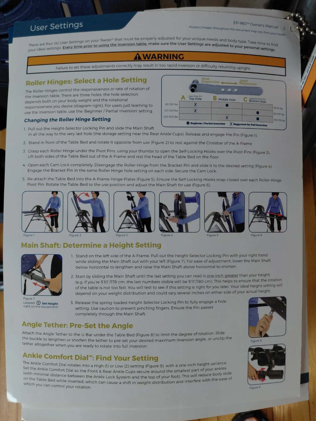 Teeter EP-960 inversion table - photo 3