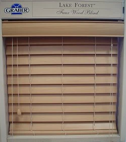 Custom 2" Natural Finish Horizontal Blinds 24x48