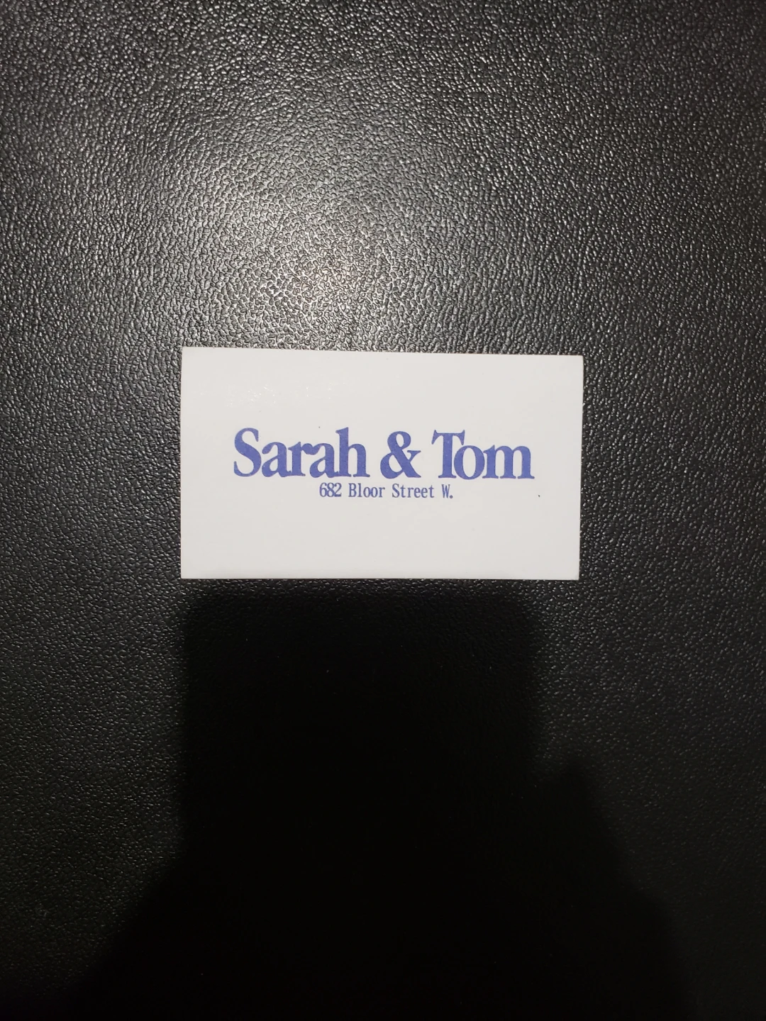 Sarah & Tom Buy 10 Get 1 Free Loyalty Card - photo 2