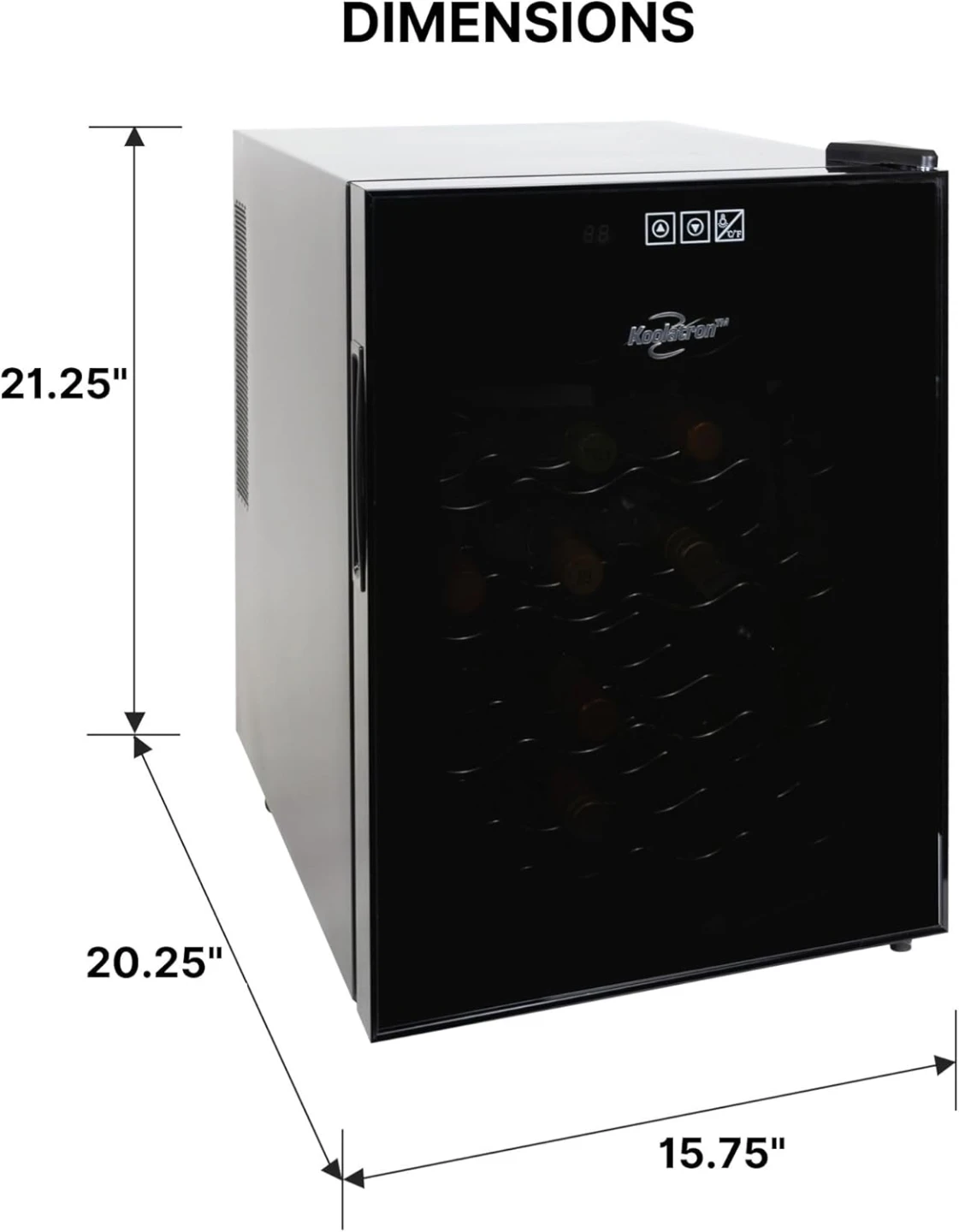 NEW - Koolatron 20 Bottle Wine Fridge - photo 3
