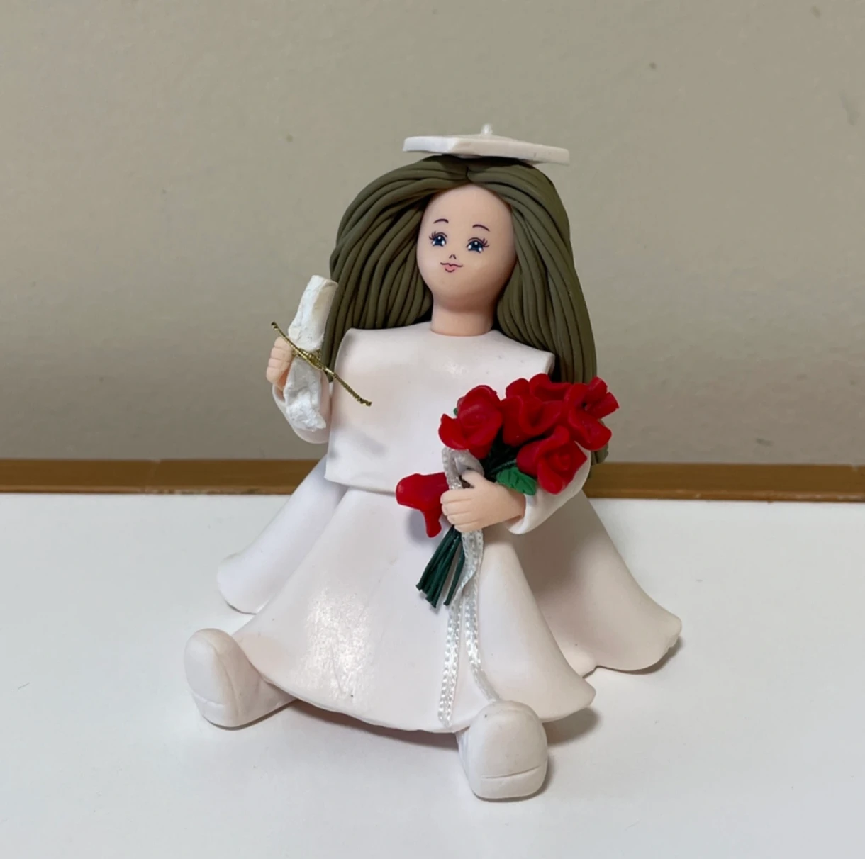 Kneaded Friends Sabrina Angel Figurine Graduation