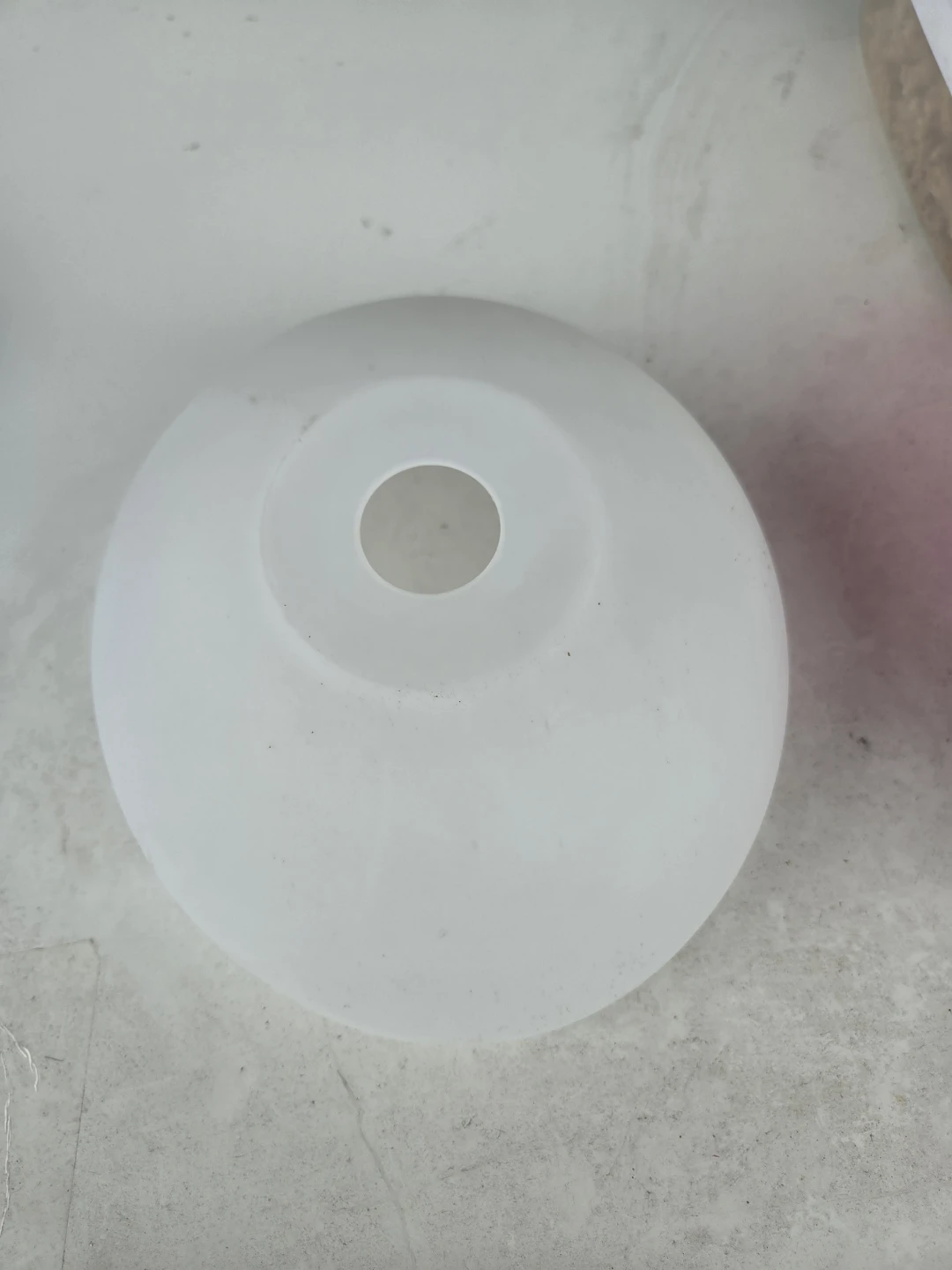Frosted white glass lamp shade - photo 5