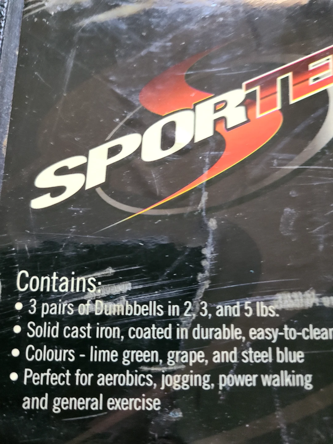 Sportex 20 lb Set of vinyl coated Dumbells
