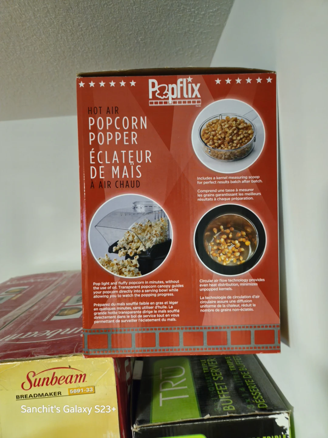 Popflix Hot Air Popcorn Popper