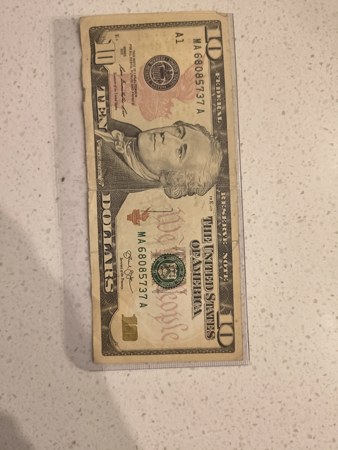 US $10 Bill