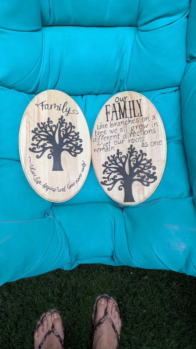 Wooden Family Tree Wall Plaque