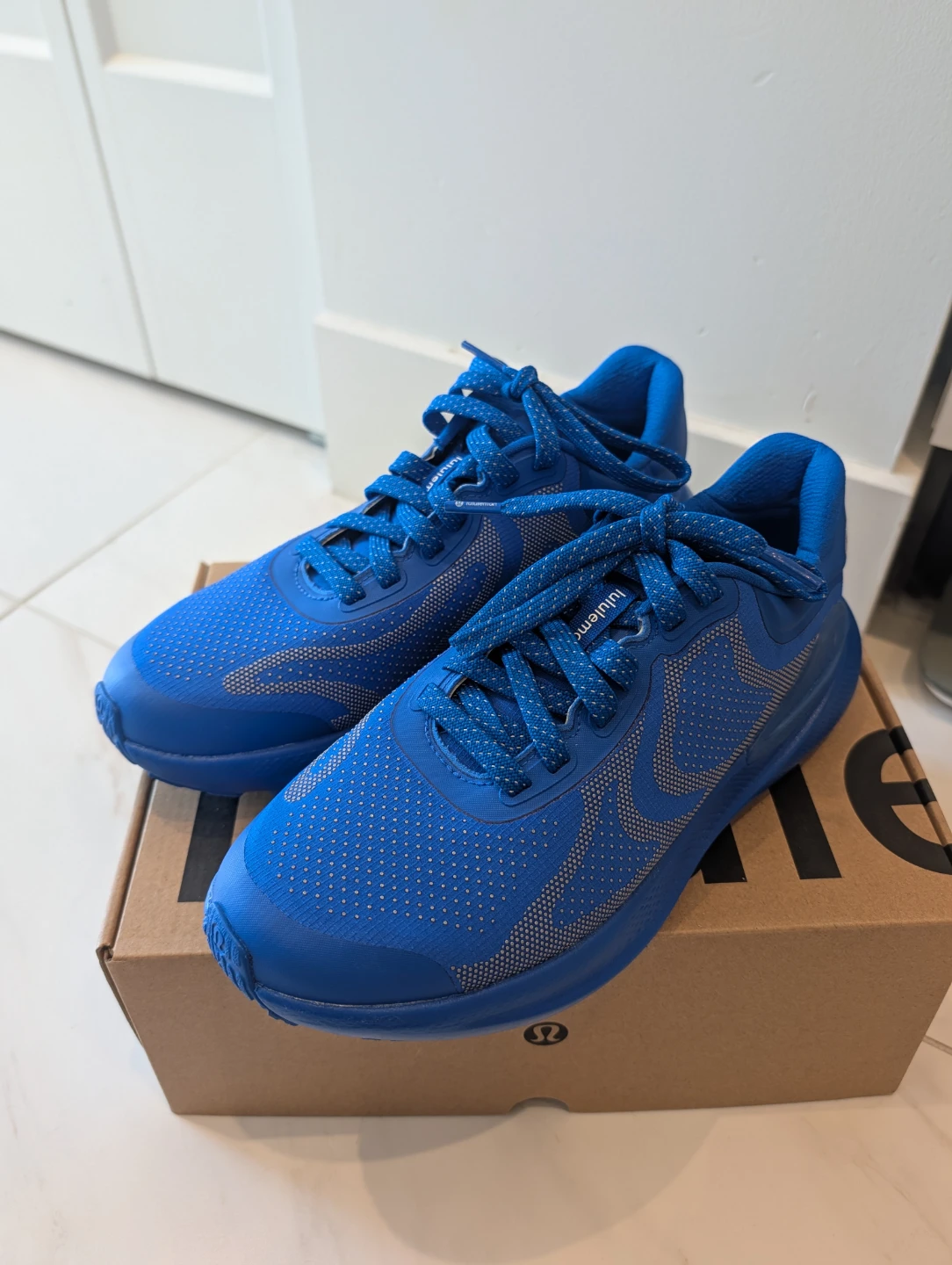 Lululemon Blue Waterproof Beyond Feel Run Shoes