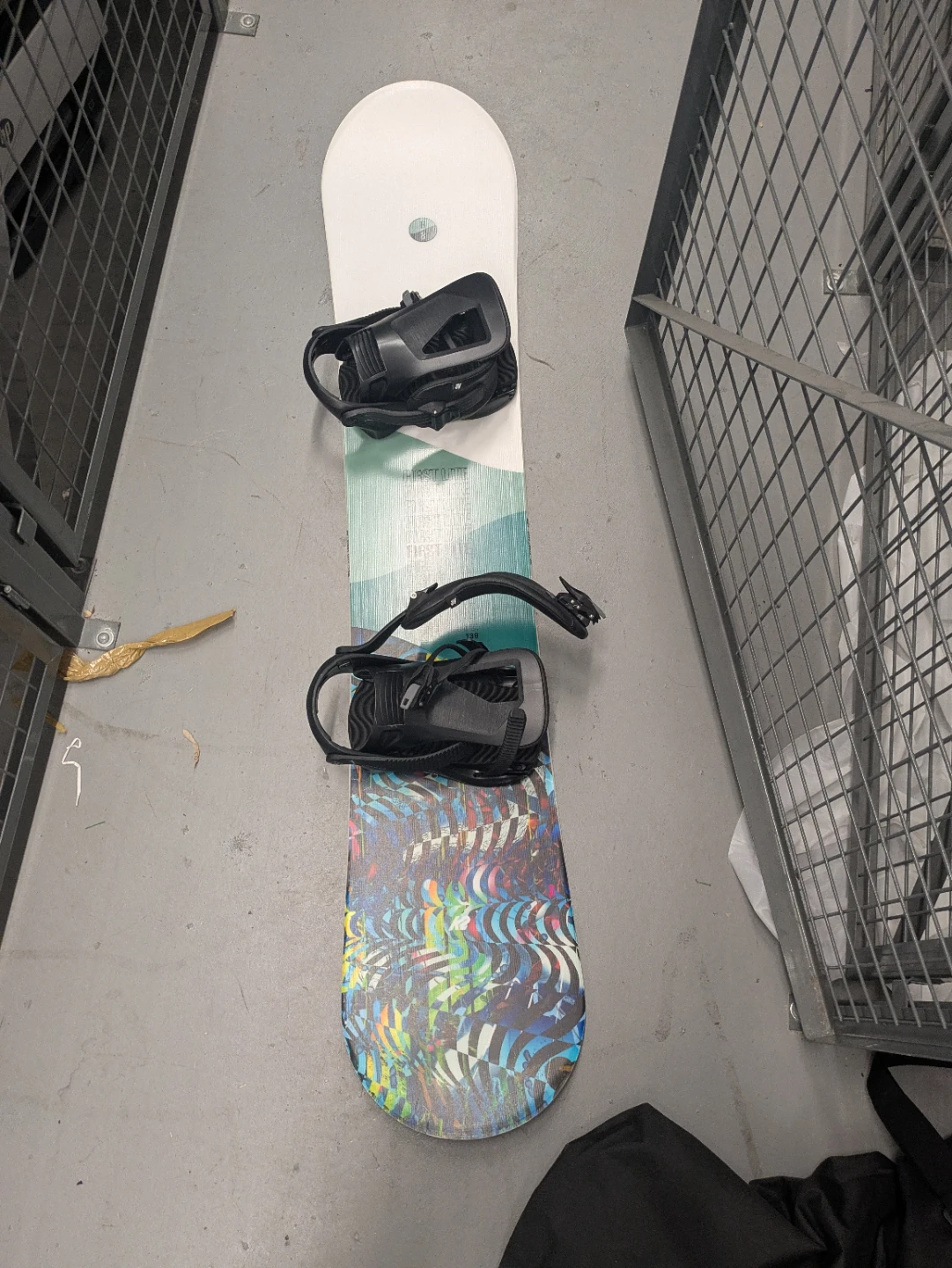 K2 snowboard, bindings and case bundle