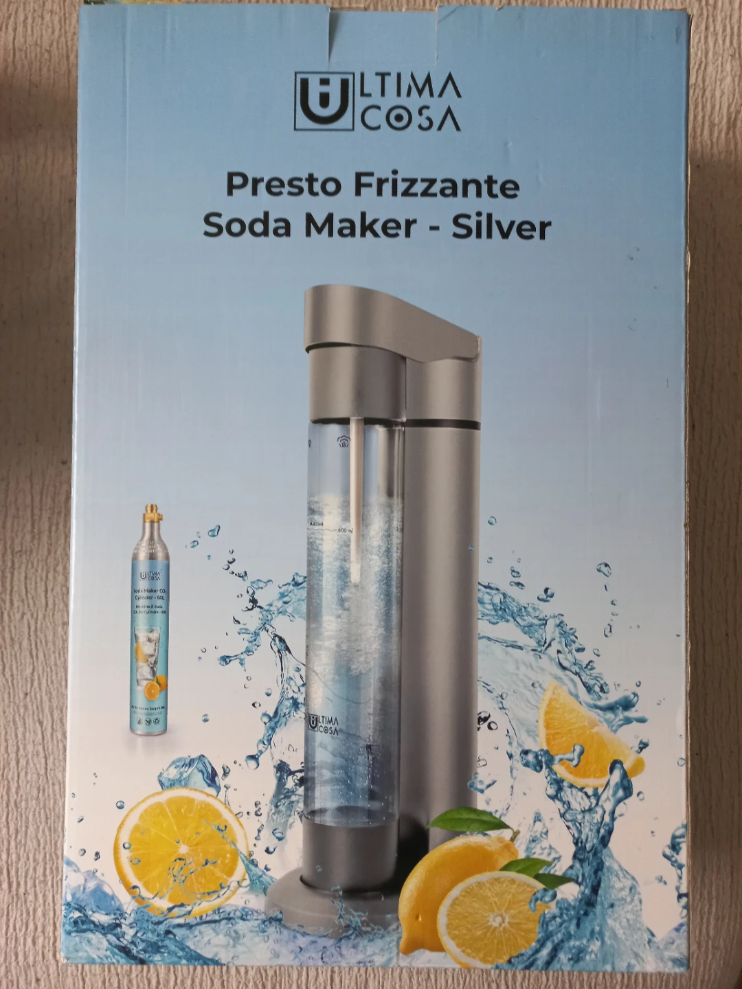 Ultima Cosa Presto Frizzante Soda Maker - Silver