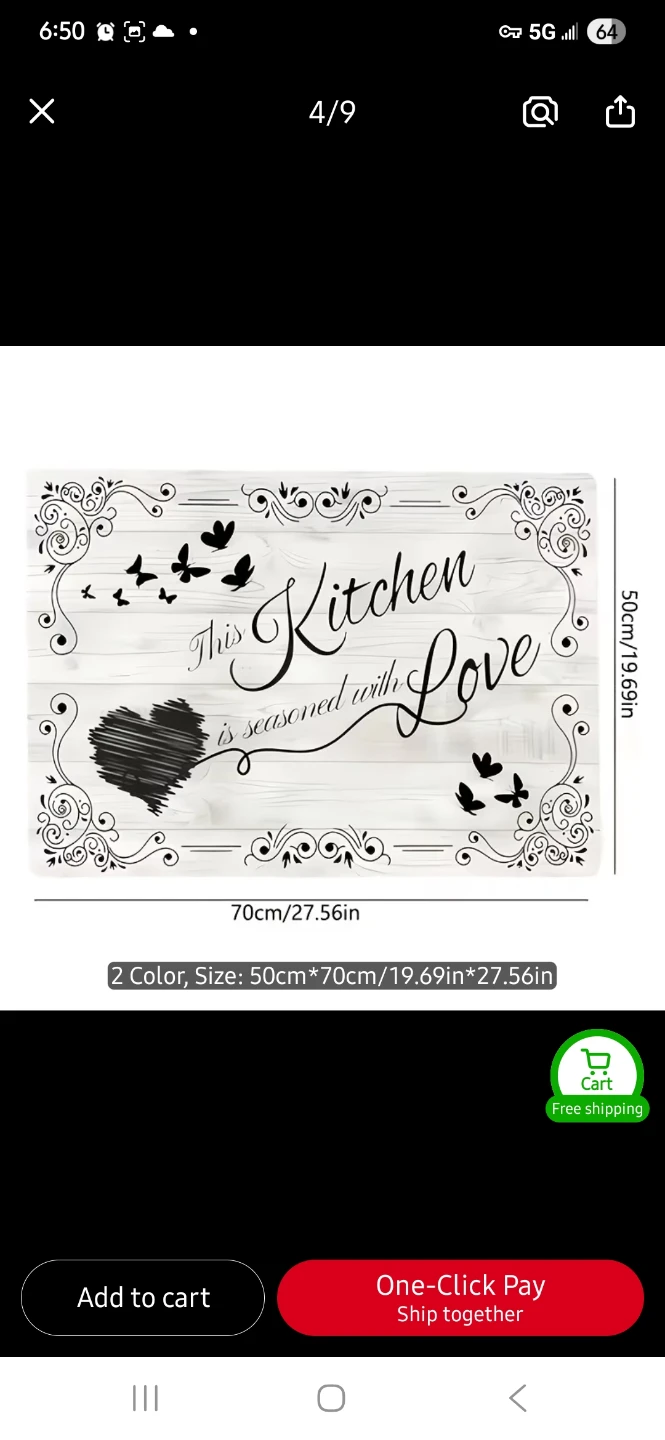 NEW Kitchen Mat "This Kitchen is Seasoned with Love" - photo 3
