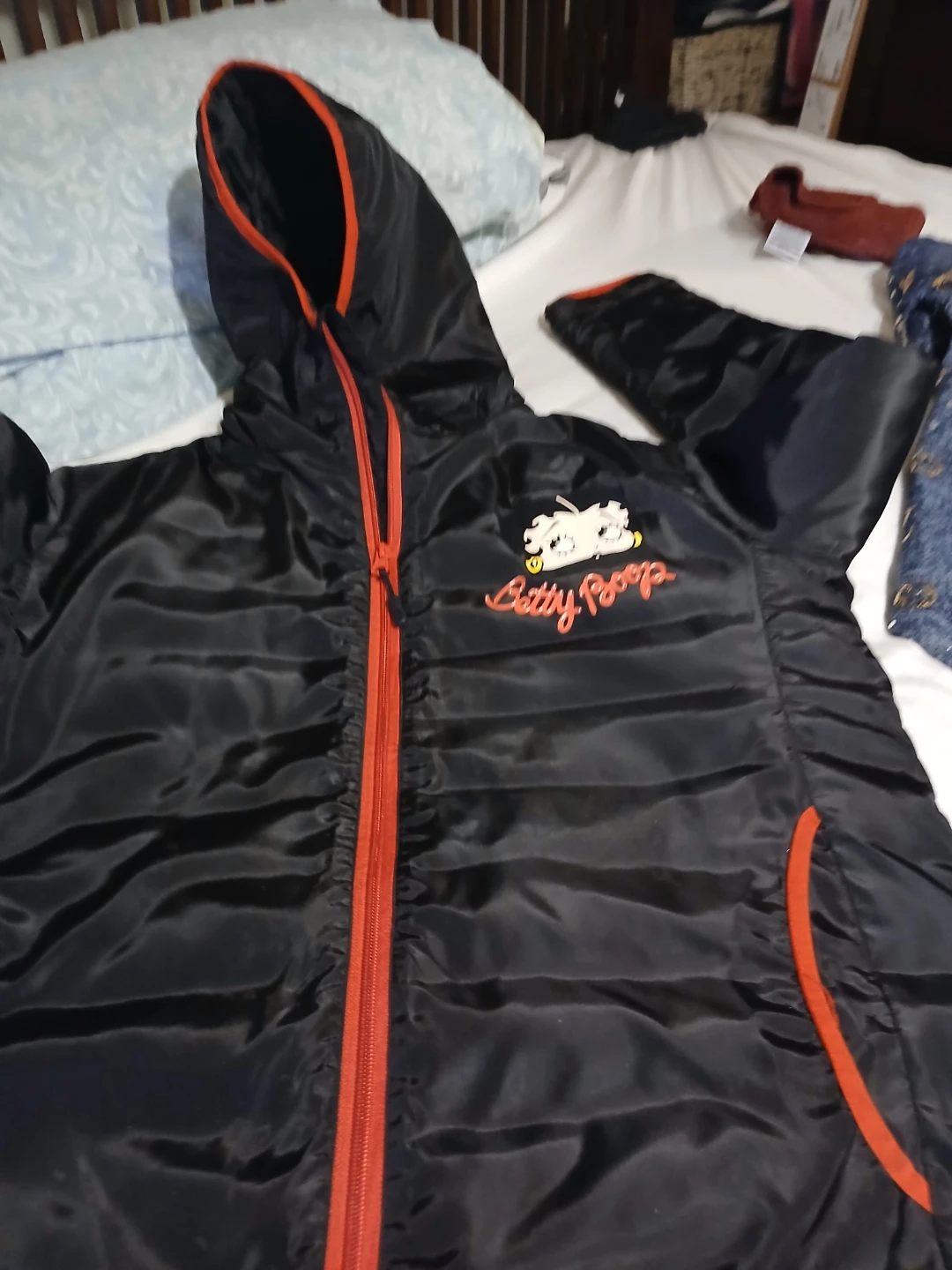 Betty Boop Black Puffer Jacket