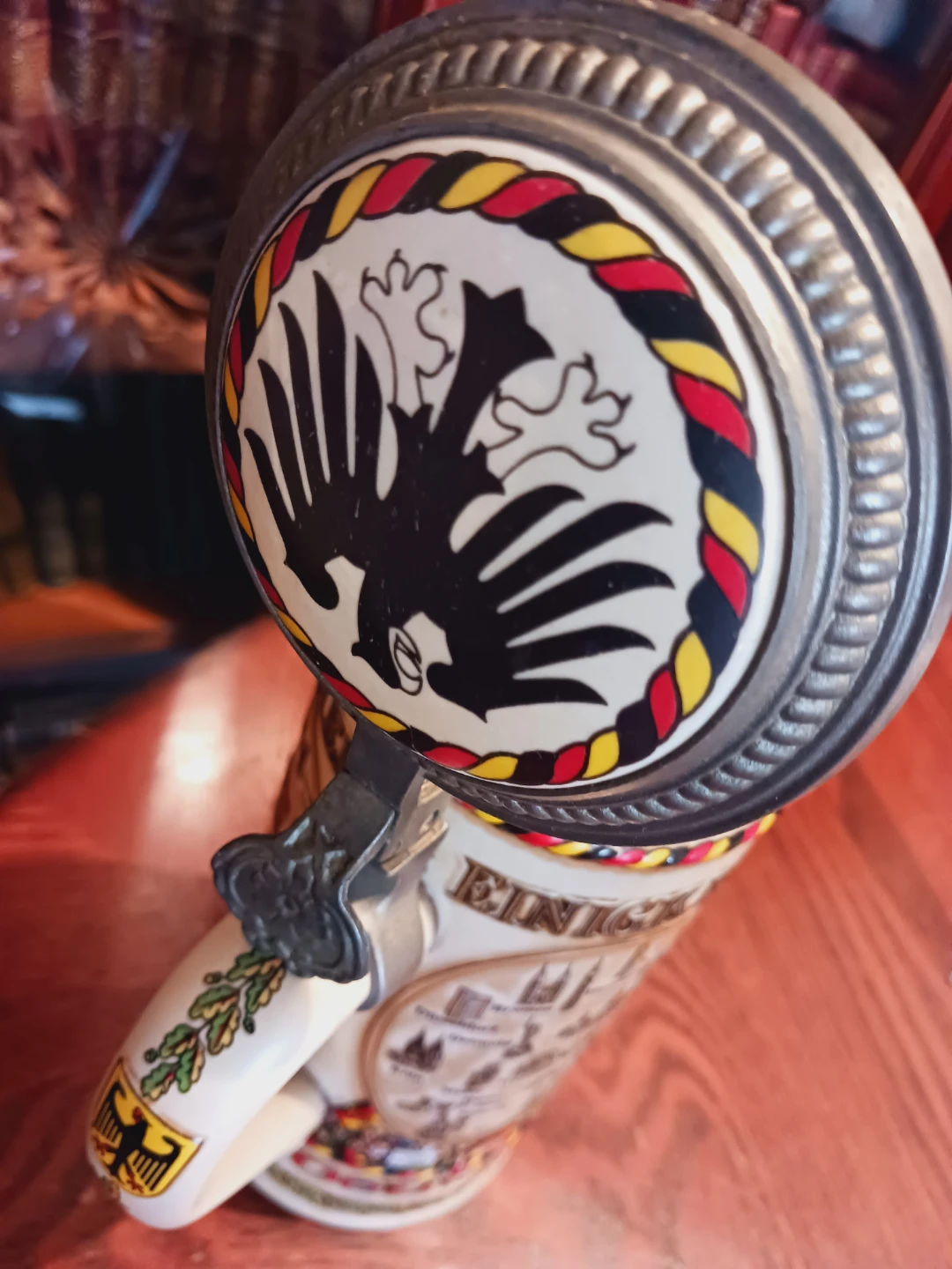 Vintage German Beer Stein with Brandenburg Gate Design - photo 4