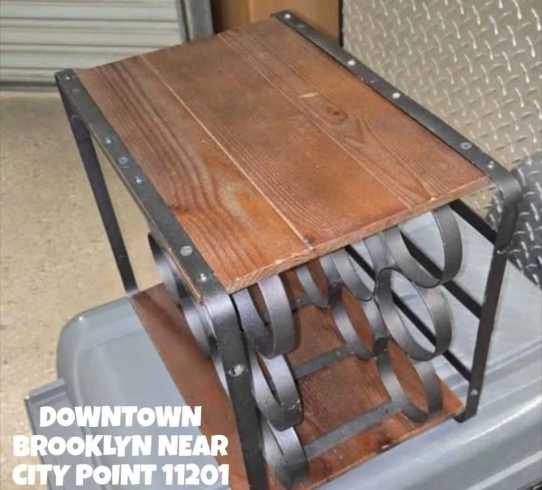 ✨ Industrial Wood & Iron 14-Bottle Countertop Wine Rack - photo 5