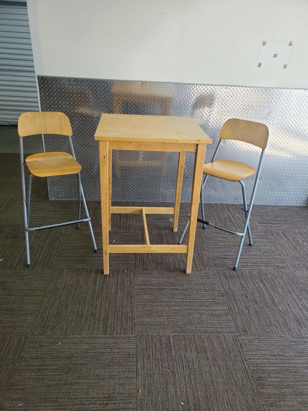 Wooden Bar Table with 2 Chairs - photo 2