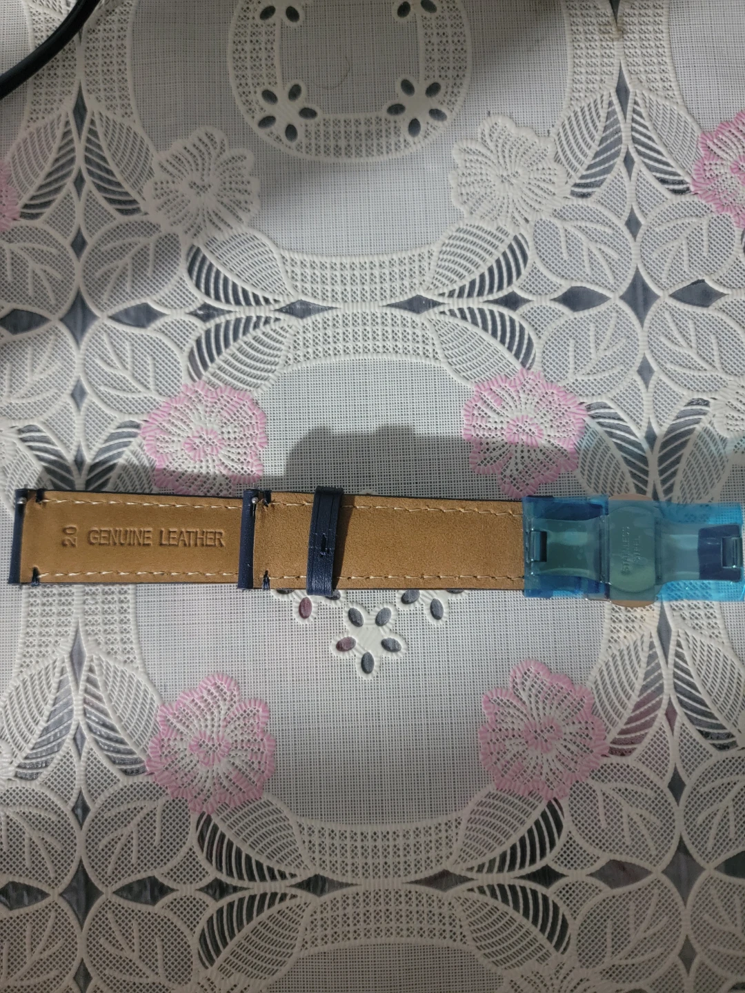22mm Brown Vintage Leather Watch Strap for Fossil Quick Release - photo 2