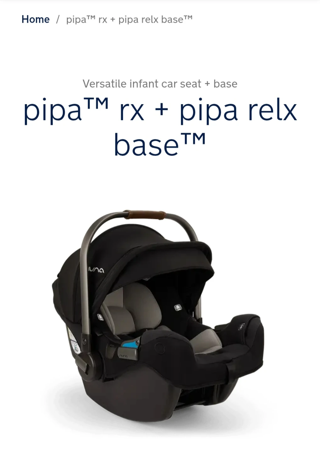 Nuna PIPA rx Infant Car Seat