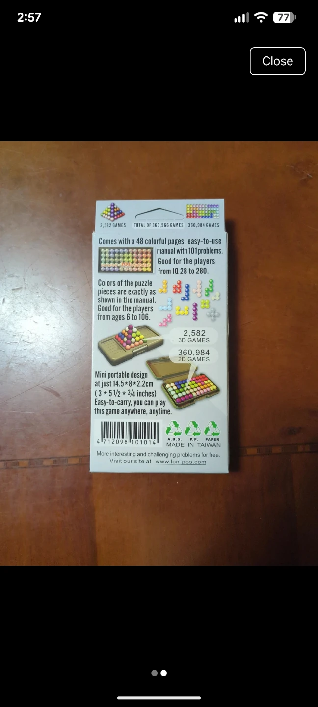 Lonpos 100 Pyramids Puzzle Game - photo 2