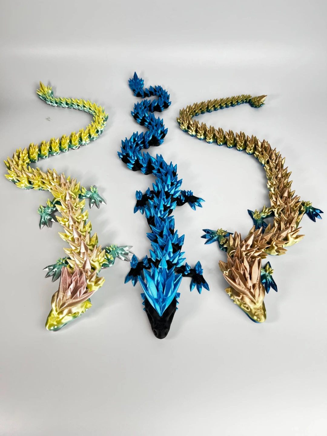 3D Printed Articulated Dragon Figures