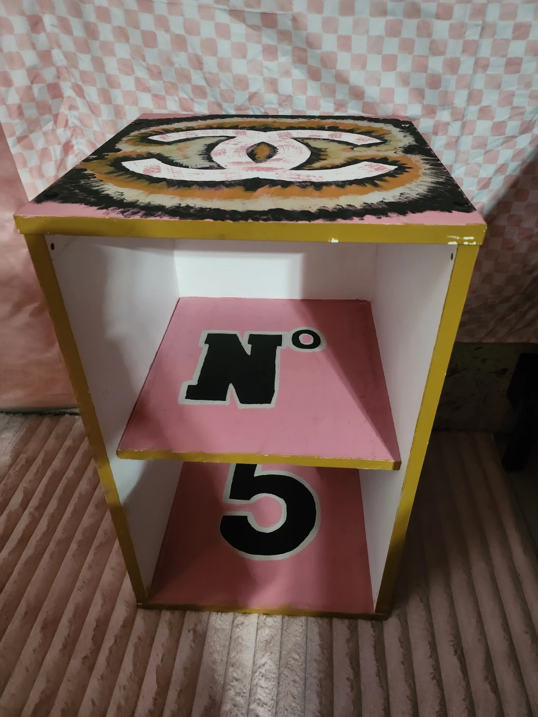 Custom Chanel No. 5 Shelf Unit