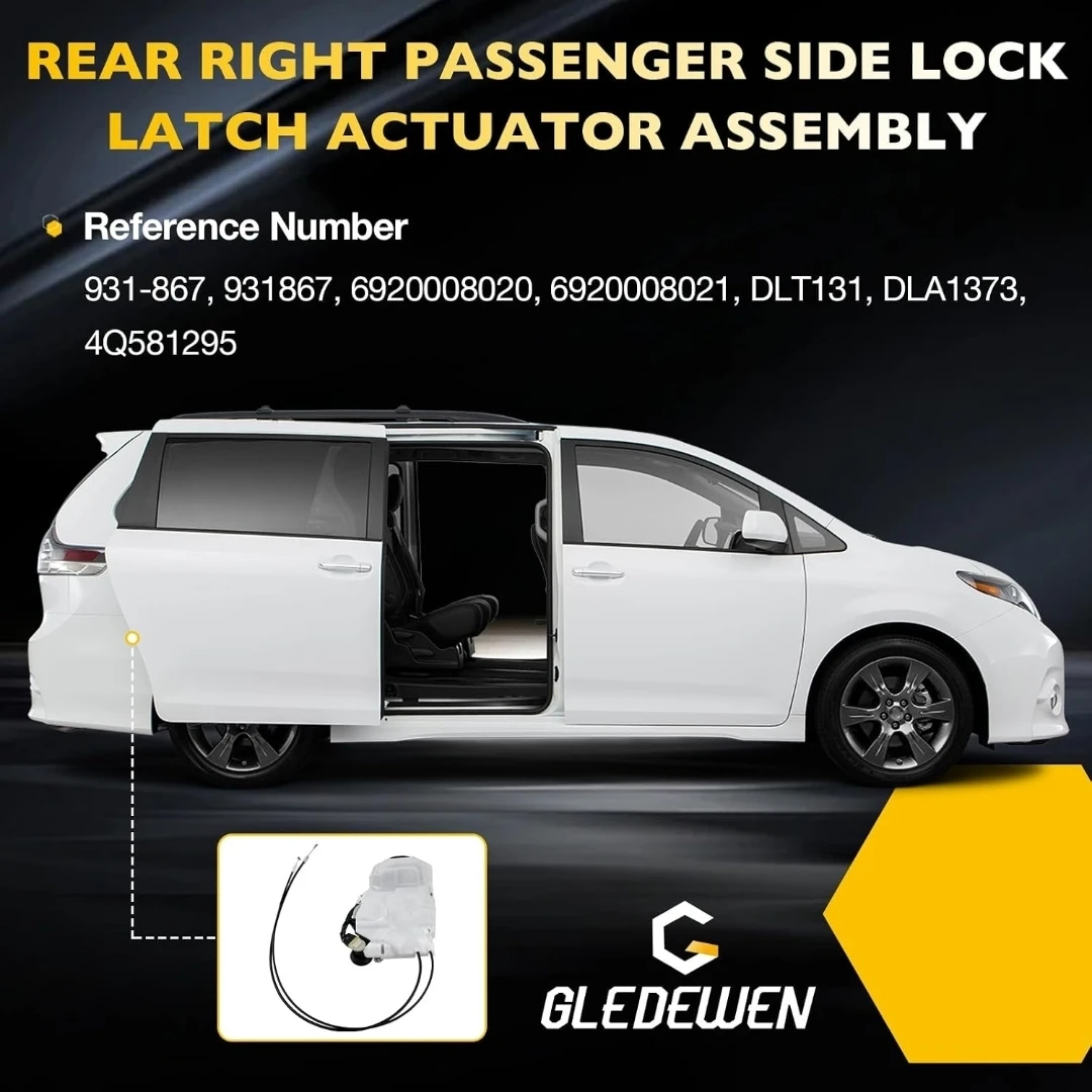 Right Slide Door Latch Lock Actuator for Toyota Sienna 2011-17 - photo 3