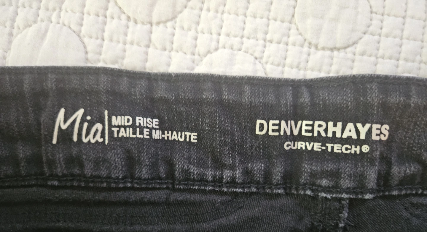 Denver Hayes Mia Mid Rise Straight Leg Jeans - 14 x 32 - photo 2