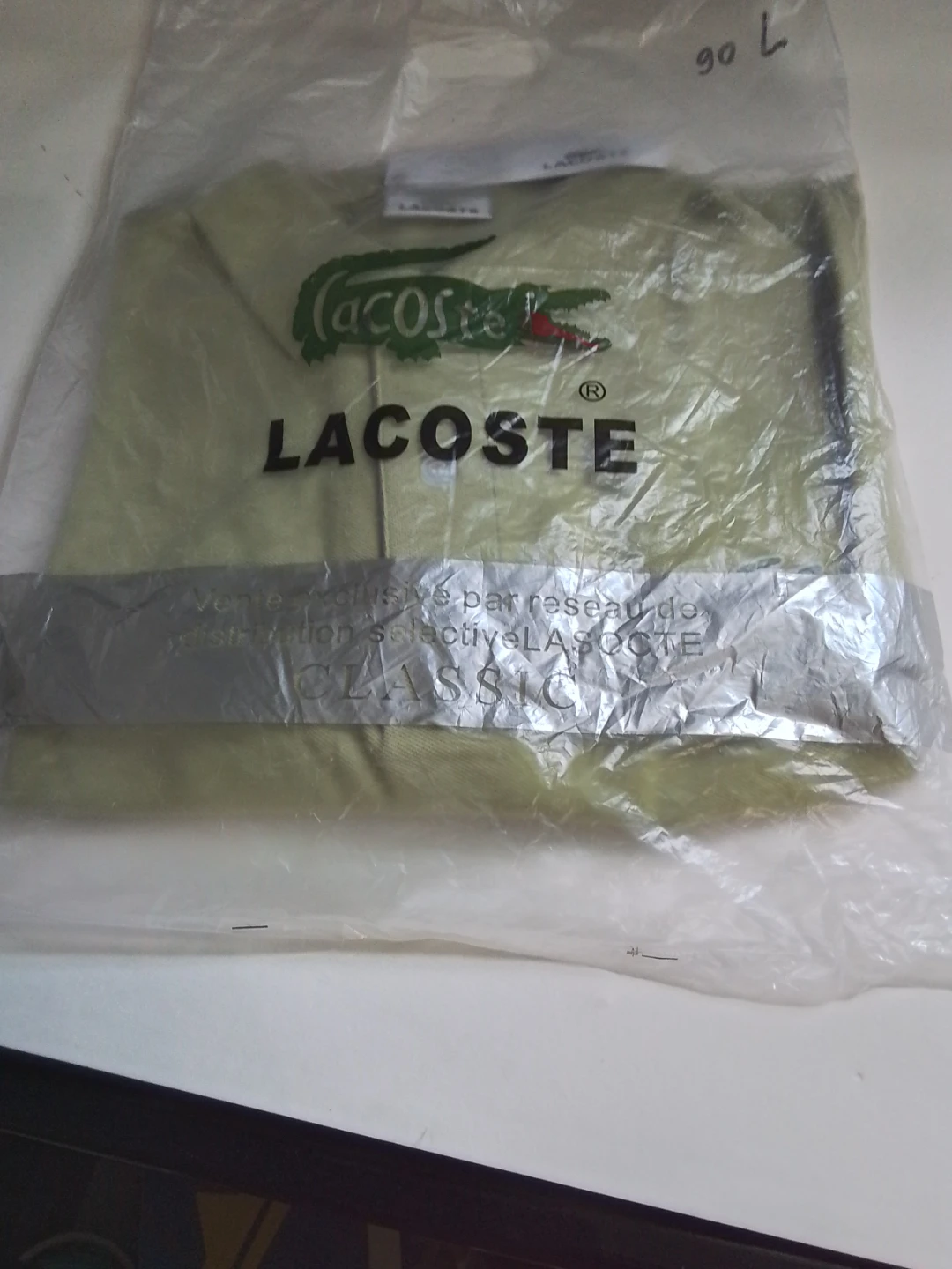 Lacoste Classic Polo Shirt - Light Green - Size XL