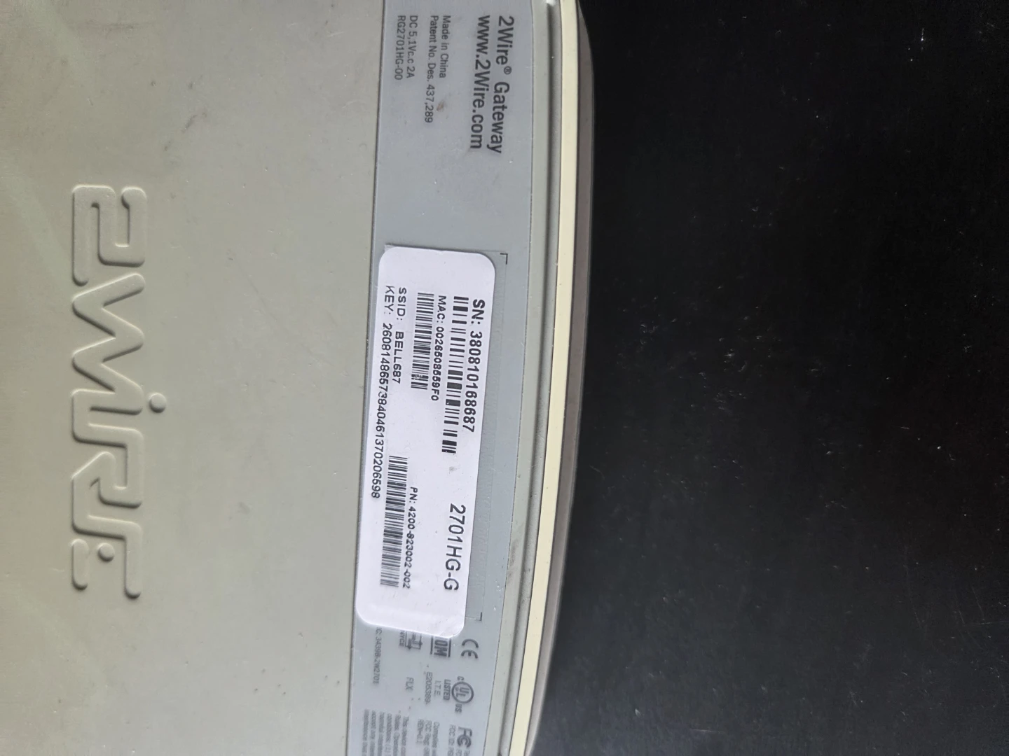 2Wire Gateway 2701HG-G - photo 4