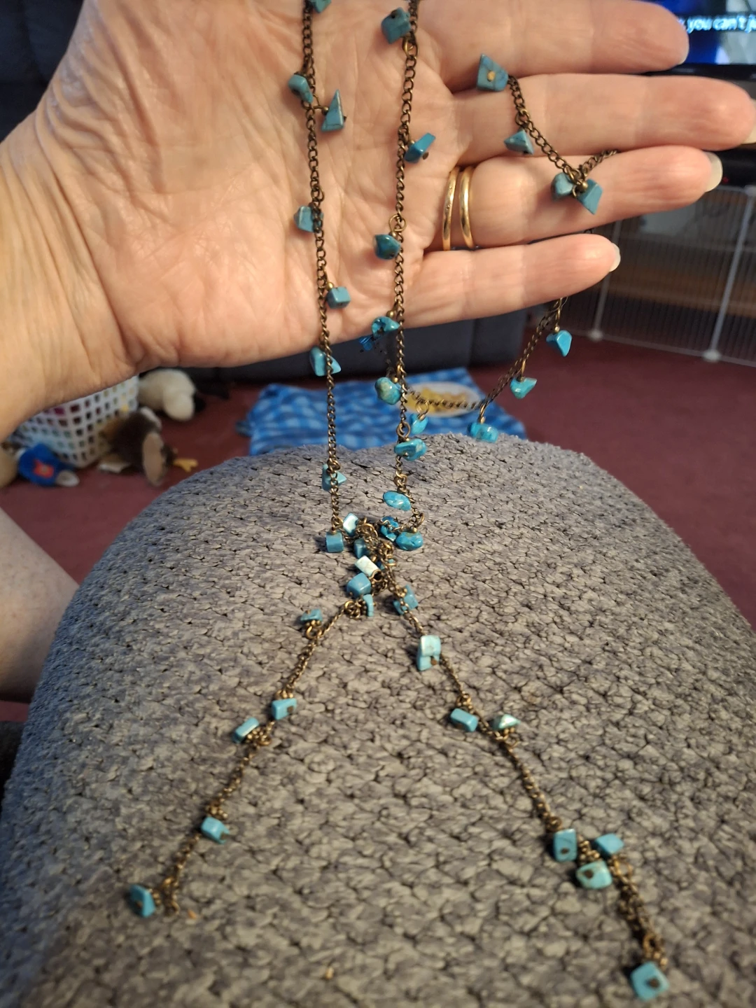 Turquoise Chip Necklace - photo 2