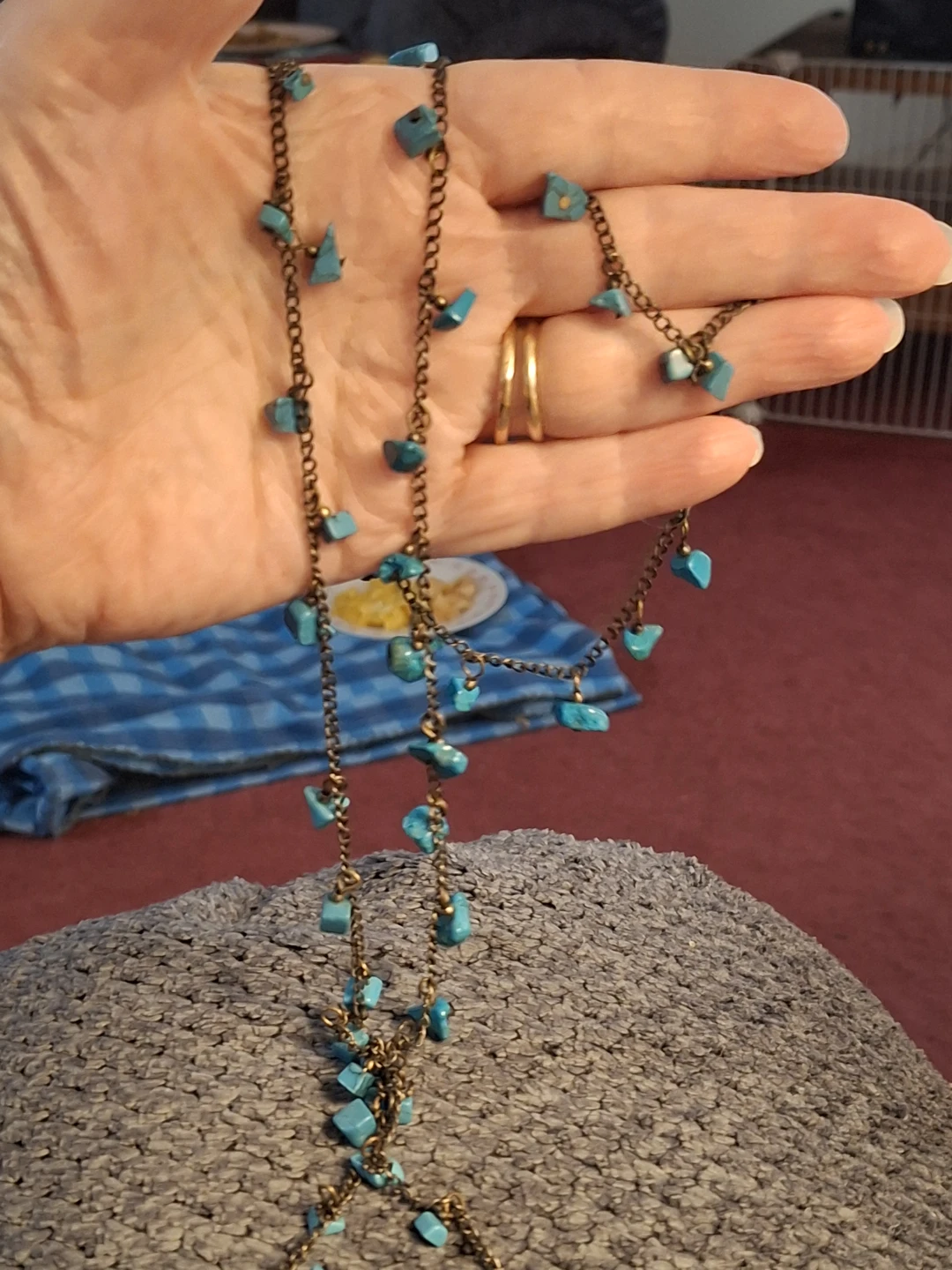 Turquoise Chip Necklace - photo 3