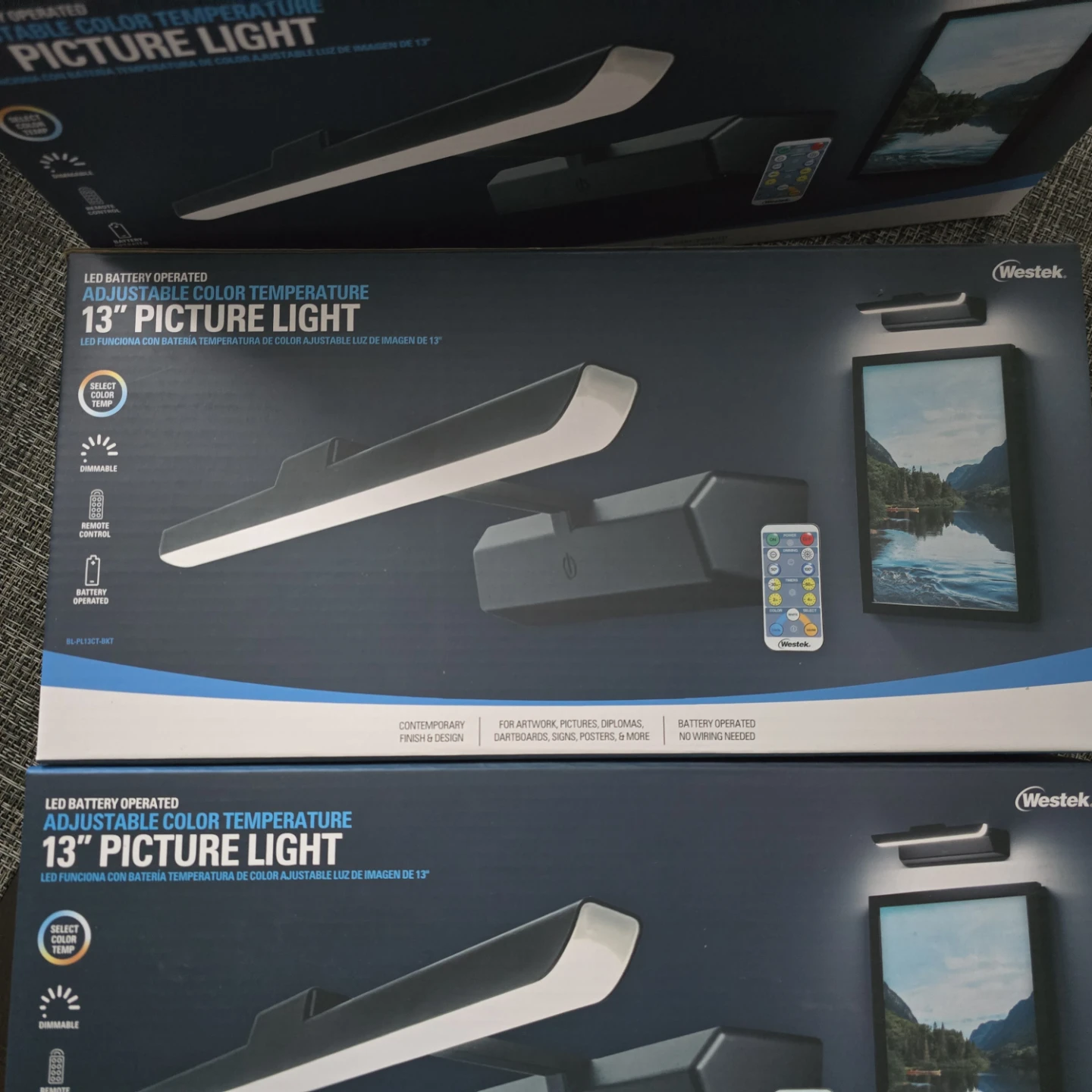 Westek 13" LED Adjustable Color Temperature Picture Light