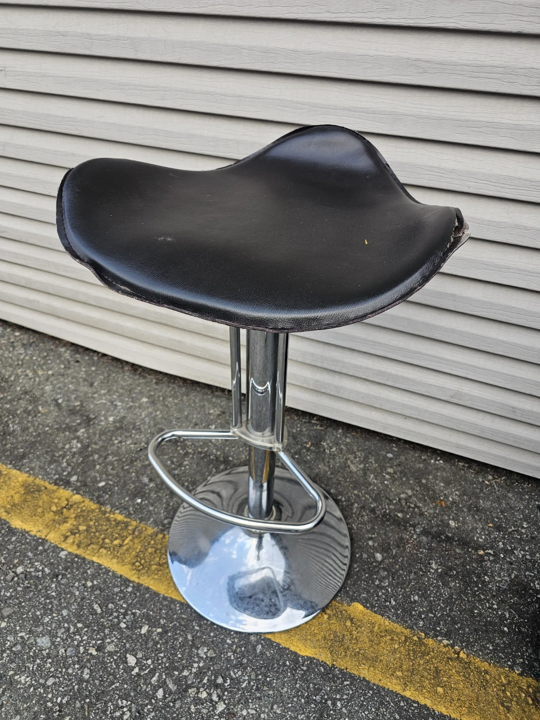 Adjustable Black Bar Stool
