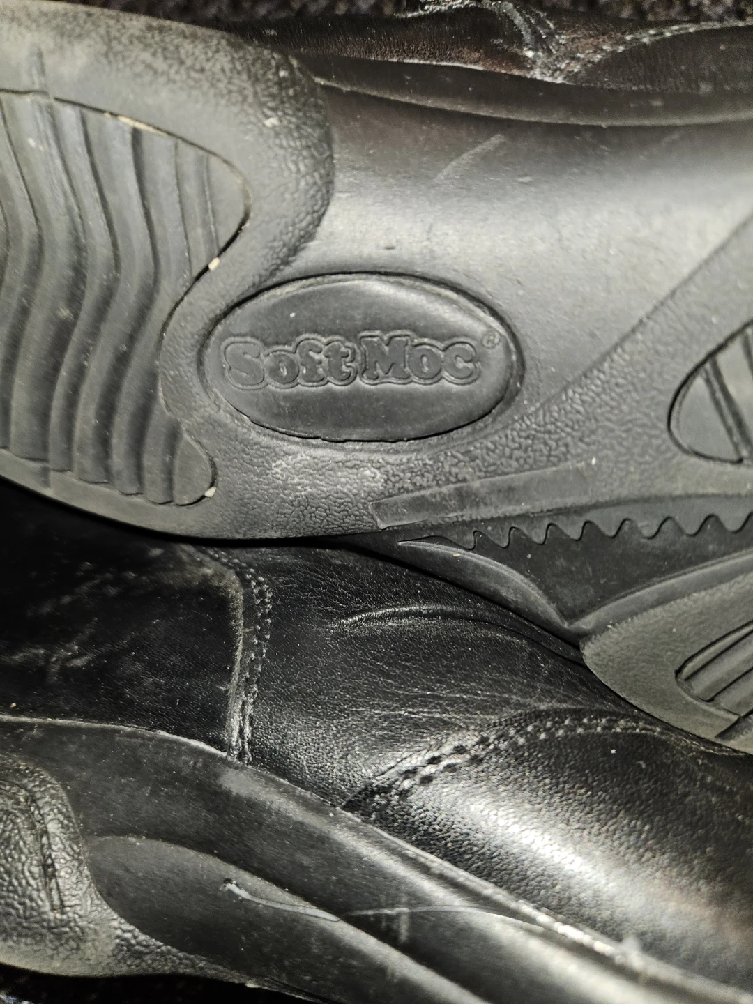 Soft Moc Black Leather Ankle Boots - photo 2