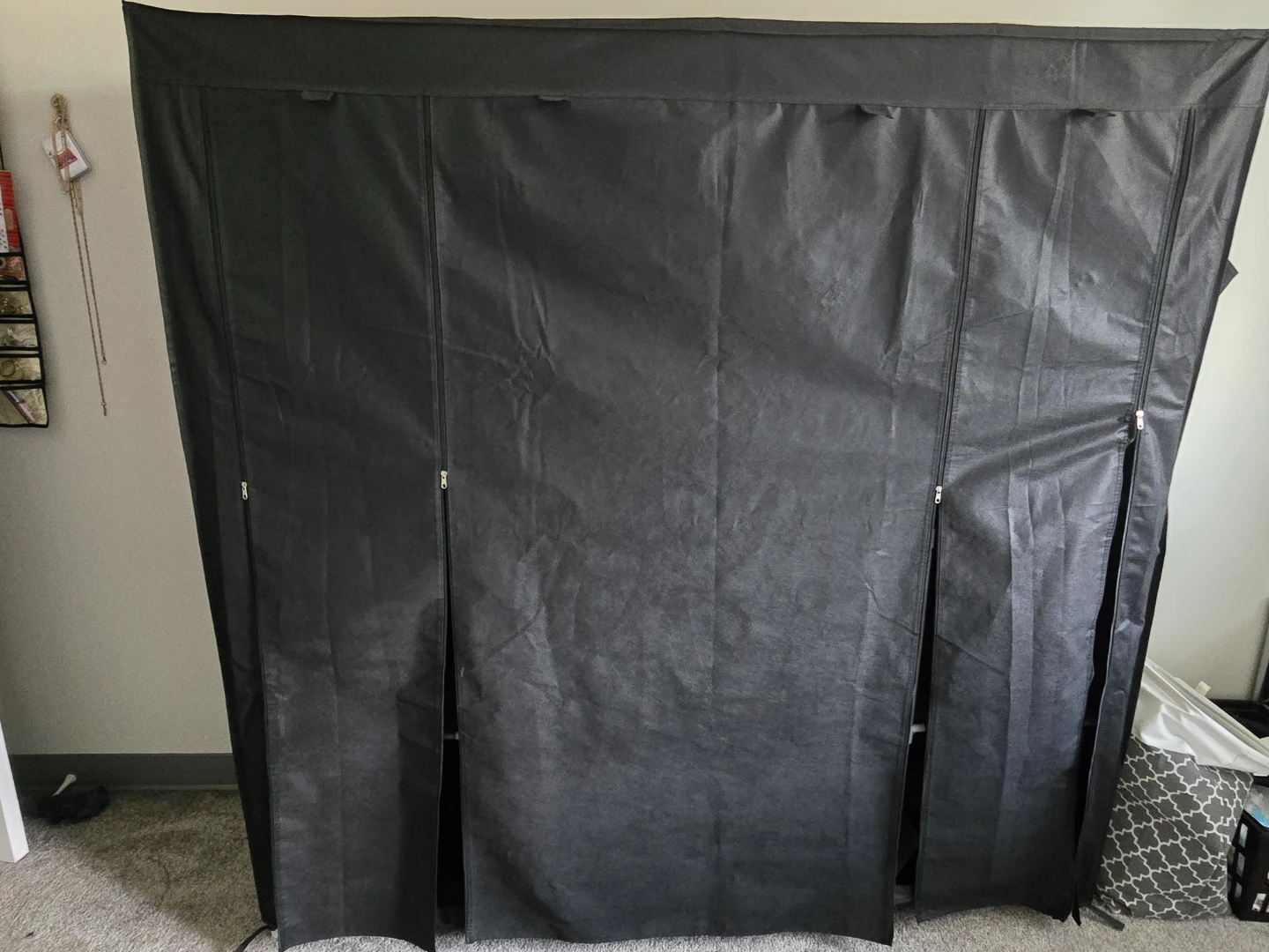 Black Portable Wardrobe Closet